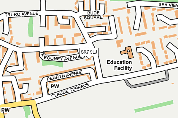 SR7 9LJ map - OS OpenMap – Local (Ordnance Survey) SR7 9LJ map - OS OpenMap – Local (Ordnance Survey)