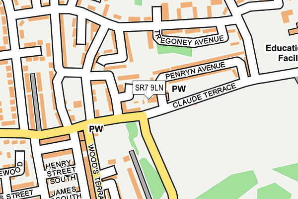 SR7 9LN map - OS OpenMap – Local (Ordnance Survey) SR7 9LN map - OS OpenMap – Local (Ordnance Survey)