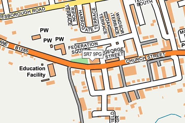 SR7 9PG map - OS OpenMap – Local (Ordnance Survey) SR7 9PG map - OS OpenMap – Local (Ordnance Survey)
