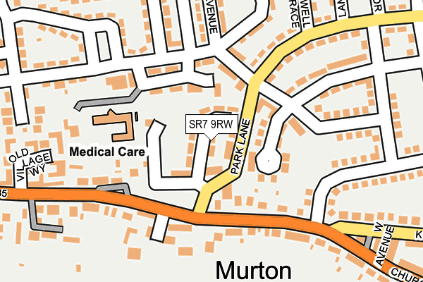 SR7 9RW map - OS OpenMap – Local (Ordnance Survey) SR7 9RW map - OS OpenMap – Local (Ordnance Survey)