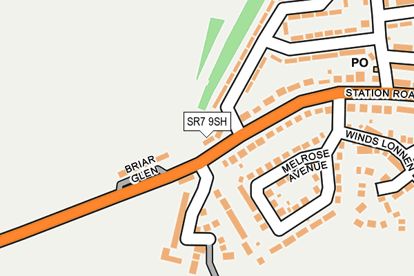 SR7 9SH map - OS OpenMap – Local (Ordnance Survey) SR7 9SH map - OS OpenMap – Local (Ordnance Survey)
