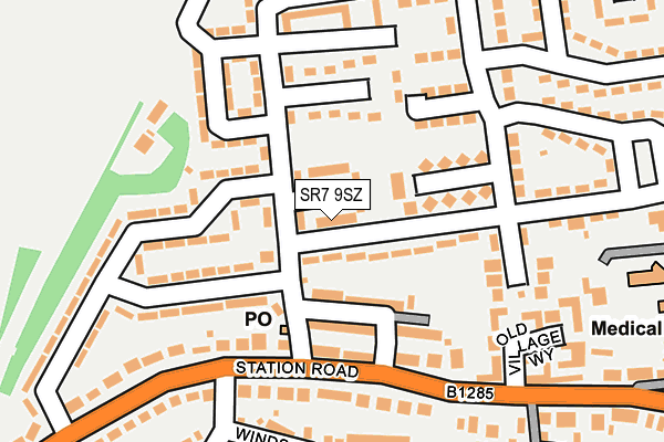 SR7 9SZ map - OS OpenMap – Local (Ordnance Survey) SR7 9SZ map - OS OpenMap – Local (Ordnance Survey)