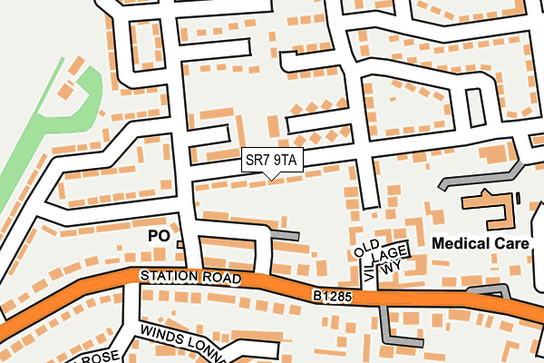 SR7 9TA map - OS OpenMap – Local (Ordnance Survey) SR7 9TA map - OS OpenMap – Local (Ordnance Survey)