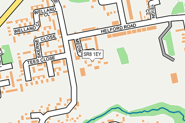 SR8 1EY map - OS OpenMap – Local (Ordnance Survey) SR8 1EY map - OS OpenMap – Local (Ordnance Survey)