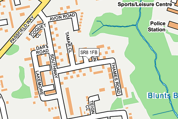 SR8 1FB map - OS OpenMap – Local (Ordnance Survey) SR8 1FB map - OS OpenMap – Local (Ordnance Survey)