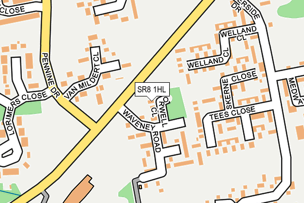 SR8 1HL map - OS OpenMap – Local (Ordnance Survey) SR8 1HL map - OS OpenMap – Local (Ordnance Survey)