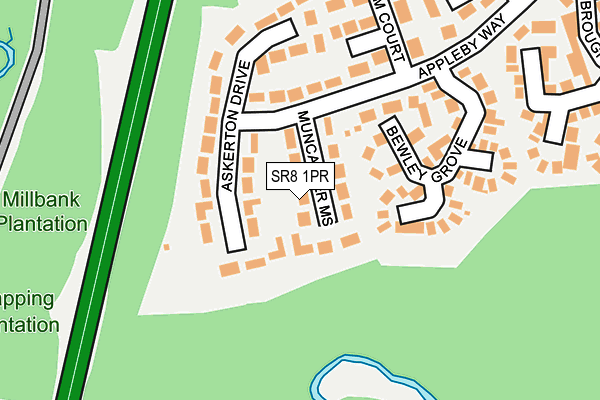 SR8 1PR map - OS OpenMap – Local (Ordnance Survey) SR8 1PR map - OS OpenMap – Local (Ordnance Survey)