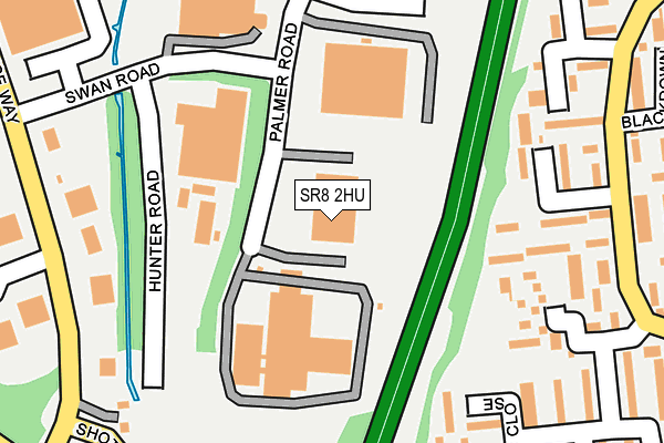 SR8 2HU map - OS OpenMap – Local (Ordnance Survey) SR8 2HU map - OS OpenMap – Local (Ordnance Survey)