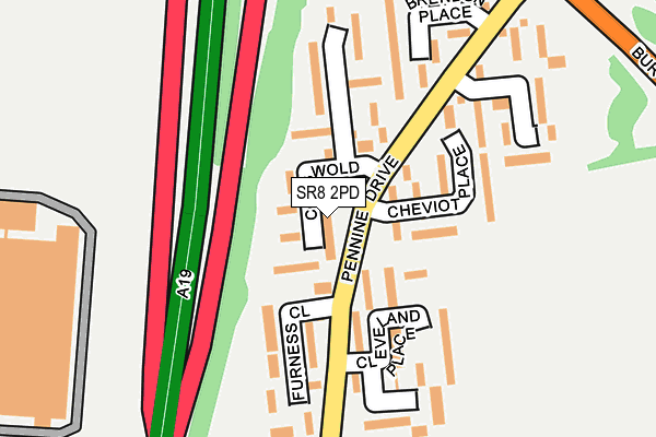 SR8 2PD map - OS OpenMap – Local (Ordnance Survey) SR8 2PD map - OS OpenMap – Local (Ordnance Survey)
