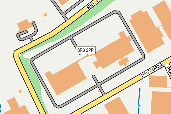 SR8 2PP map - OS OpenMap – Local (Ordnance Survey) SR8 2PP map - OS OpenMap – Local (Ordnance Survey)