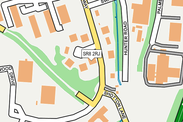 SR8 2RJ map - OS OpenMap – Local (Ordnance Survey) SR8 2RJ map - OS OpenMap – Local (Ordnance Survey)