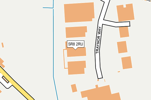 SR8 2RU map - OS OpenMap – Local (Ordnance Survey) SR8 2RU map - OS OpenMap – Local (Ordnance Survey)
