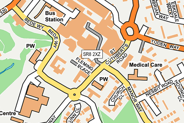 SR8 2XZ map - OS OpenMap – Local (Ordnance Survey) SR8 2XZ map - OS OpenMap – Local (Ordnance Survey)