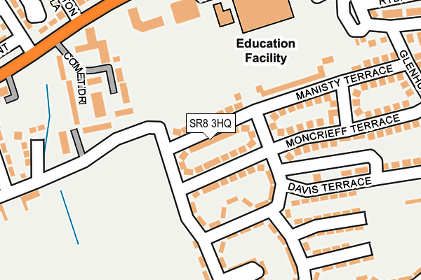 SR8 3HQ map - OS OpenMap – Local (Ordnance Survey) SR8 3HQ map - OS OpenMap – Local (Ordnance Survey)