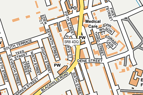 SR8 4DQ map - OS OpenMap – Local (Ordnance Survey) SR8 4DQ map - OS OpenMap – Local (Ordnance Survey)