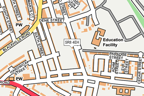 SR8 4EH map - OS OpenMap – Local (Ordnance Survey) SR8 4EH map - OS OpenMap – Local (Ordnance Survey)