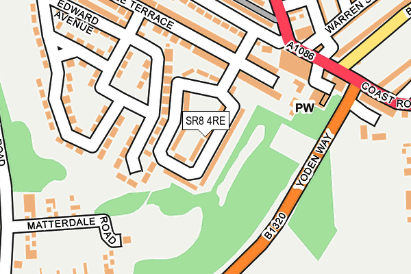 SR8 4RE map - OS OpenMap – Local (Ordnance Survey) SR8 4RE map - OS OpenMap – Local (Ordnance Survey)