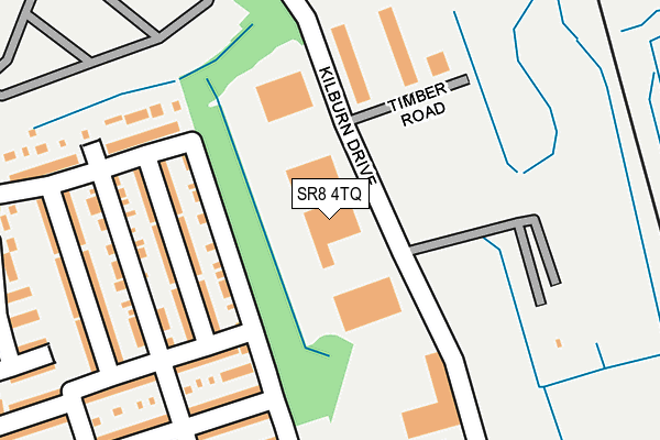 SR8 4TQ map - OS OpenMap – Local (Ordnance Survey) SR8 4TQ map - OS OpenMap – Local (Ordnance Survey)