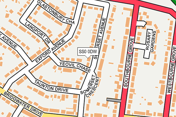 SS0 0DW map - OS OpenMap – Local (Ordnance Survey) SS0 0DW map - OS OpenMap – Local (Ordnance Survey)