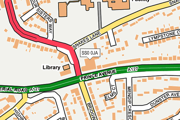 SS0 0JA map - OS OpenMap – Local (Ordnance Survey) SS0 0JA map - OS OpenMap – Local (Ordnance Survey)