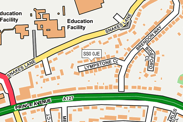 SS0 0JE map - OS OpenMap – Local (Ordnance Survey) SS0 0JE map - OS OpenMap – Local (Ordnance Survey)