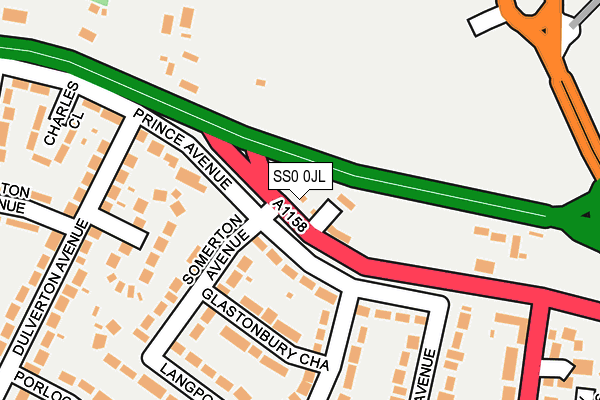 SS0 0JL map - OS OpenMap – Local (Ordnance Survey) SS0 0JL map - OS OpenMap – Local (Ordnance Survey)