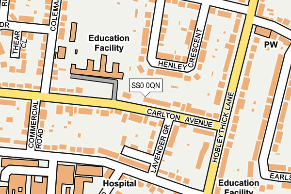 SS0 0QN map - OS OpenMap – Local (Ordnance Survey) SS0 0QN map - OS OpenMap – Local (Ordnance Survey)