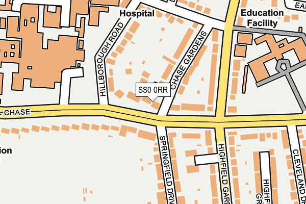 SS0 0RR map - OS OpenMap – Local (Ordnance Survey) SS0 0RR map - OS OpenMap – Local (Ordnance Survey)