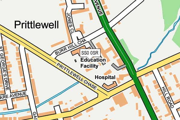 SS0 0SR map - OS OpenMap – Local (Ordnance Survey) SS0 0SR map - OS OpenMap – Local (Ordnance Survey)