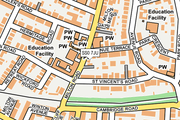 SS0 7JU map - OS OpenMap – Local (Ordnance Survey) SS0 7JU map - OS OpenMap – Local (Ordnance Survey)