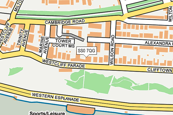 SS0 7QG map - OS OpenMap – Local (Ordnance Survey)