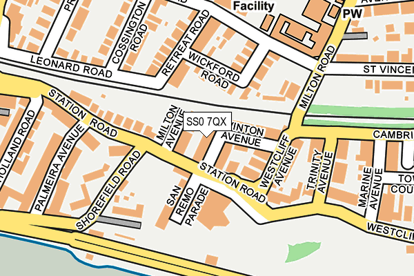 SS0 7QX map - OS OpenMap – Local (Ordnance Survey) SS0 7QX map - OS OpenMap – Local (Ordnance Survey)