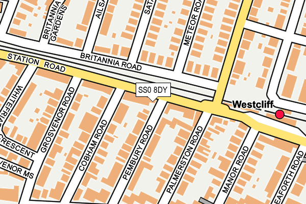 SS0 8DY map - OS OpenMap – Local (Ordnance Survey) SS0 8DY map - OS OpenMap – Local (Ordnance Survey)