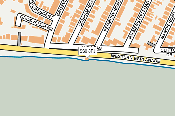 SS0 8FJ map - OS OpenMap – Local (Ordnance Survey) SS0 8FJ map - OS OpenMap – Local (Ordnance Survey)