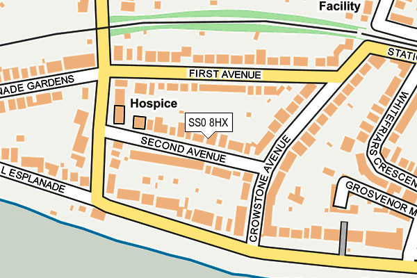 SS0 8HX map - OS OpenMap – Local (Ordnance Survey) SS0 8HX map - OS OpenMap – Local (Ordnance Survey)