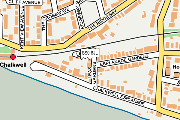 SS0 8JL map - OS OpenMap – Local (Ordnance Survey) SS0 8JL map - OS OpenMap – Local (Ordnance Survey)