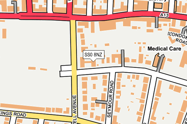 SS0 8NZ map - OS OpenMap – Local (Ordnance Survey) SS0 8NZ map - OS OpenMap – Local (Ordnance Survey)