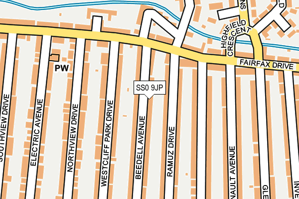 SS0 9JP map - OS OpenMap – Local (Ordnance Survey) SS0 9JP map - OS OpenMap – Local (Ordnance Survey)