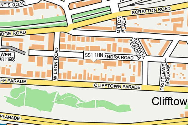 SS1 1HN map - OS OpenMap – Local (Ordnance Survey) SS1 1HN map - OS OpenMap – Local (Ordnance Survey)