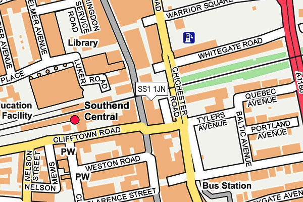SS1 1JN map - OS OpenMap – Local (Ordnance Survey)