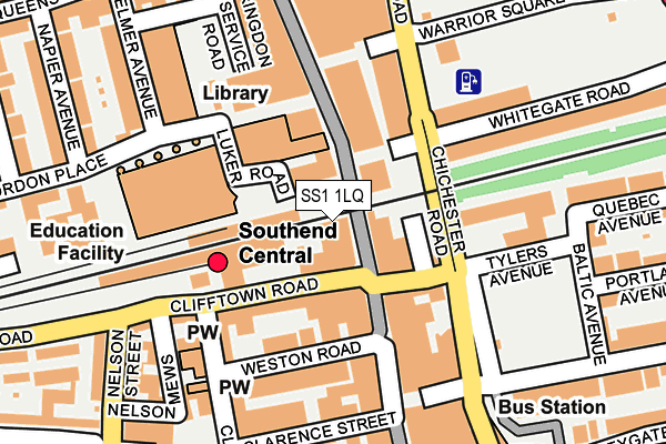 SS1 1LQ map - OS OpenMap – Local (Ordnance Survey) SS1 1LQ map - OS OpenMap – Local (Ordnance Survey)