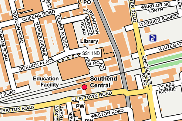 SS1 1ND map - OS OpenMap – Local (Ordnance Survey) SS1 1ND map - OS OpenMap – Local (Ordnance Survey)
