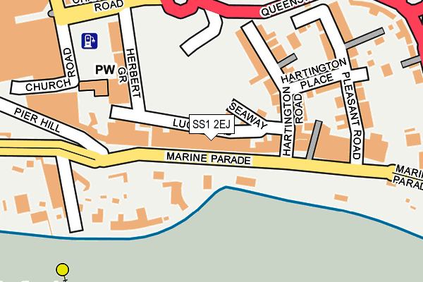SS1 2EJ map - OS OpenMap – Local (Ordnance Survey) SS1 2EJ map - OS OpenMap – Local (Ordnance Survey)