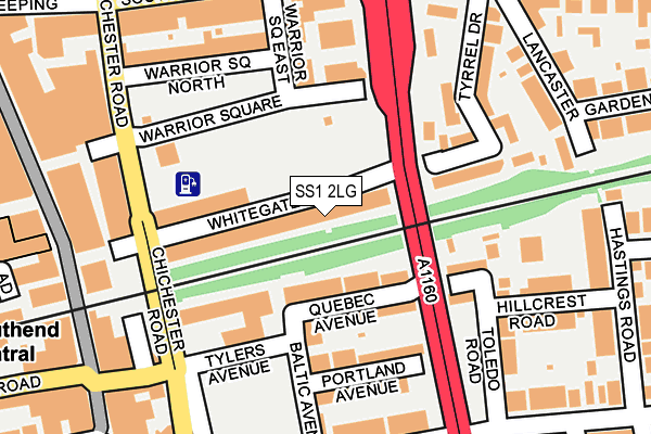 SS1 2LG map - OS OpenMap – Local (Ordnance Survey) SS1 2LG map - OS OpenMap – Local (Ordnance Survey)