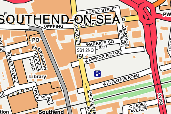 SS1 2NQ map - OS OpenMap – Local (Ordnance Survey) SS1 2NQ map - OS OpenMap – Local (Ordnance Survey)