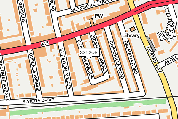 SS1 2QR map - OS OpenMap – Local (Ordnance Survey) SS1 2QR map - OS OpenMap – Local (Ordnance Survey)