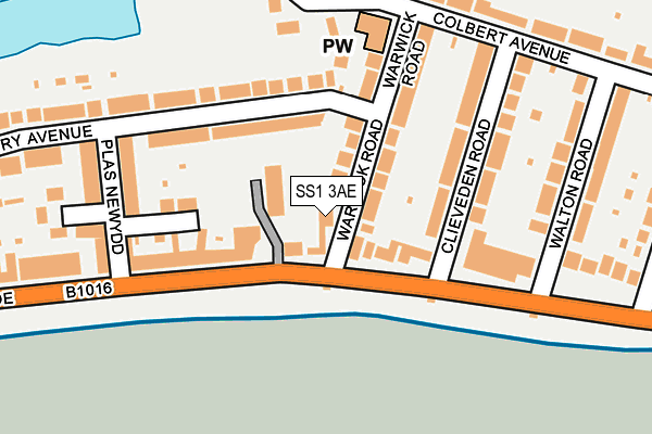 SS1 3AE map - OS OpenMap – Local (Ordnance Survey) SS1 3AE map - OS OpenMap – Local (Ordnance Survey)