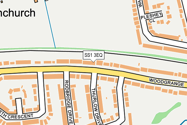 SS1 3EQ map - OS OpenMap – Local (Ordnance Survey) SS1 3EQ map - OS OpenMap – Local (Ordnance Survey)