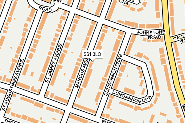 SS1 3LQ map - OS OpenMap – Local (Ordnance Survey) SS1 3LQ map - OS OpenMap – Local (Ordnance Survey)