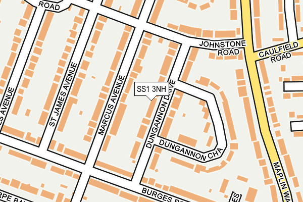 SS1 3NH map - OS OpenMap – Local (Ordnance Survey) SS1 3NH map - OS OpenMap – Local (Ordnance Survey)